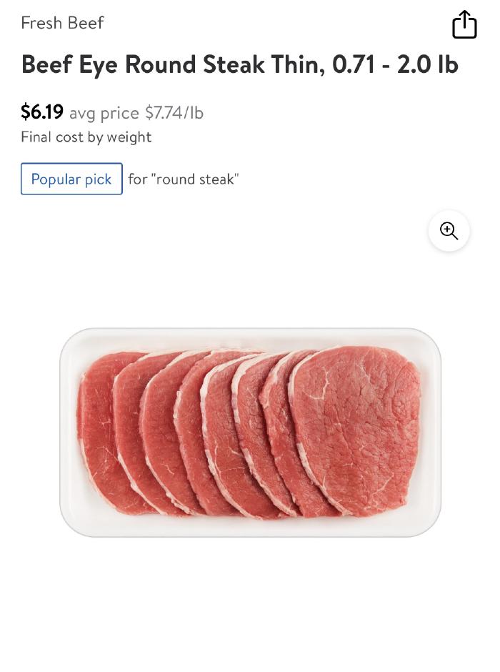 Walmart beef eye of round
