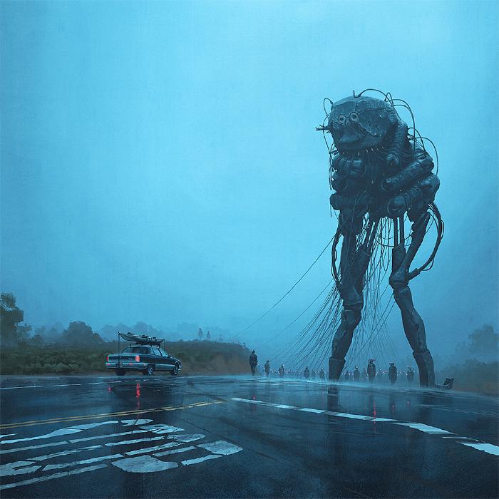 **By Procession** by Simon Stålenhag